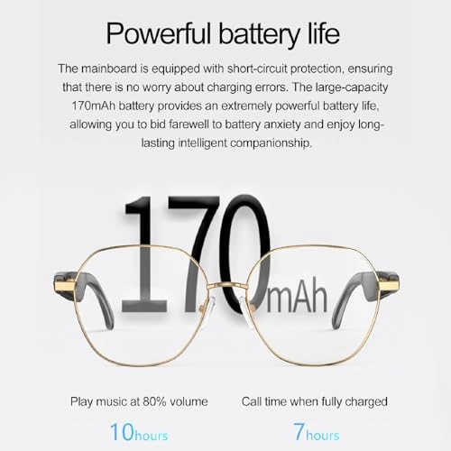 AI Translation Smart Glasses - Real Time Translation Microphone Speaker