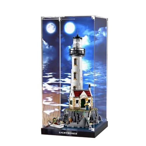 Acrylic Display Case for Lego 21335 Electric Lighthouse - 30 x30 x60cm 3mm