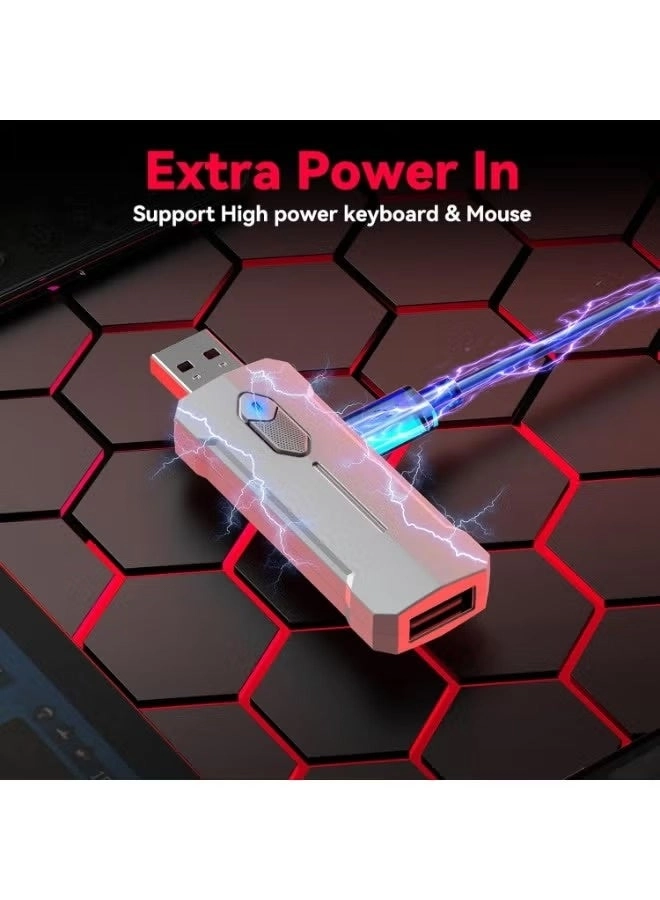 5-in-1 Half-Hand Gaming Keyboard Set - Wireless