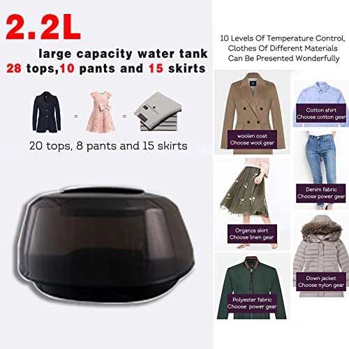 Garment Steamer - 2000W 2.2L 45S Fast Heating