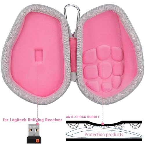 Hard Case Replacement for MX Master 3 / 3S - Pink Hard EVA