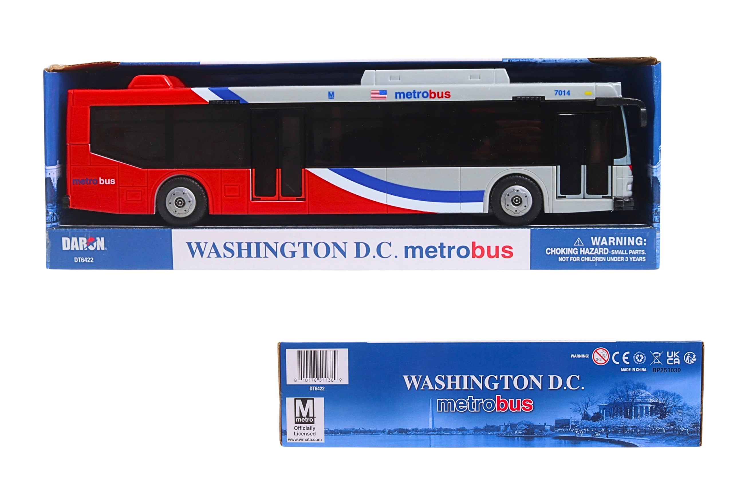 WASHINGTON DC METRO SINGLE BUS - 1pcs