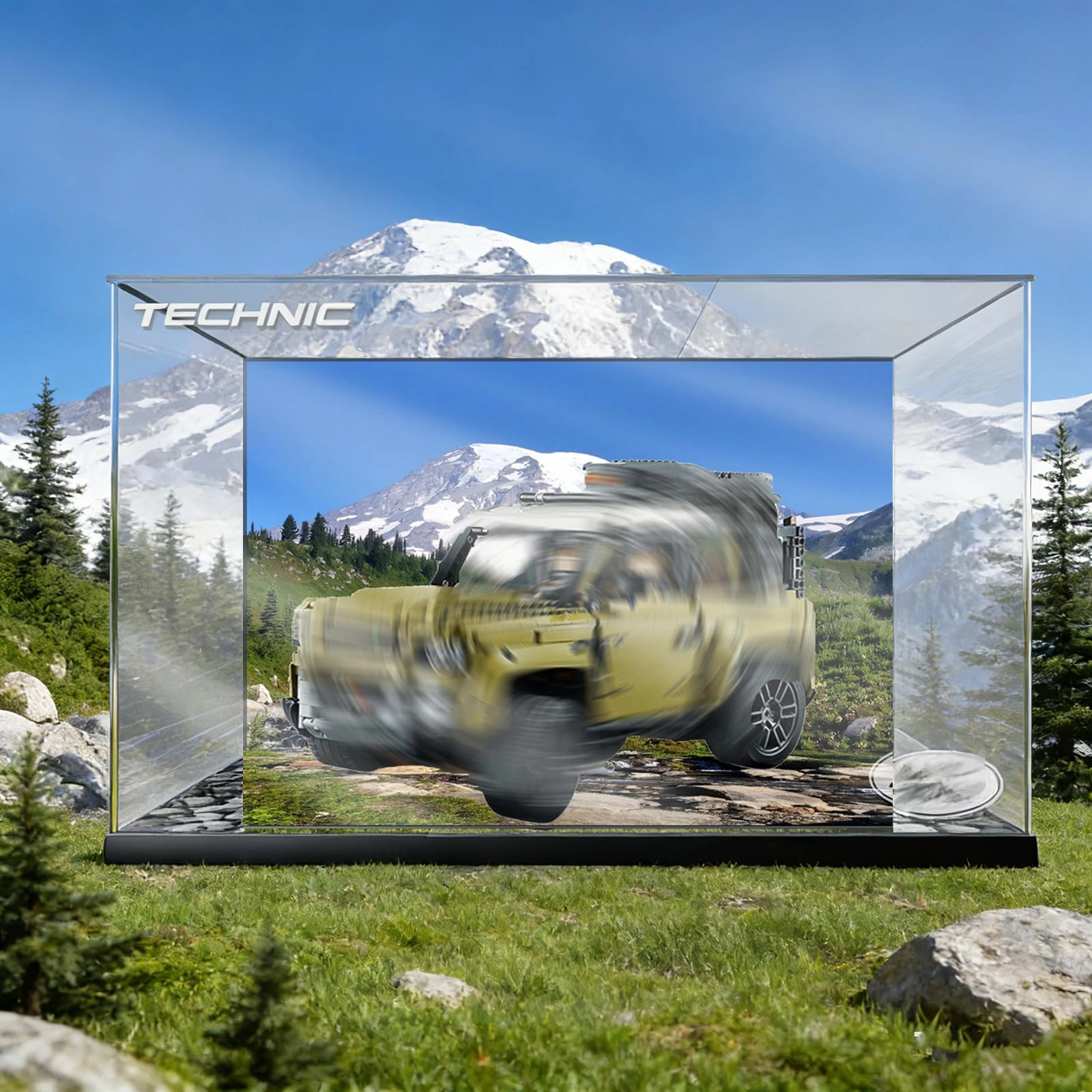 Display Case - 48 x 28 x 28 cm 3 mm ultra-clear acrylic