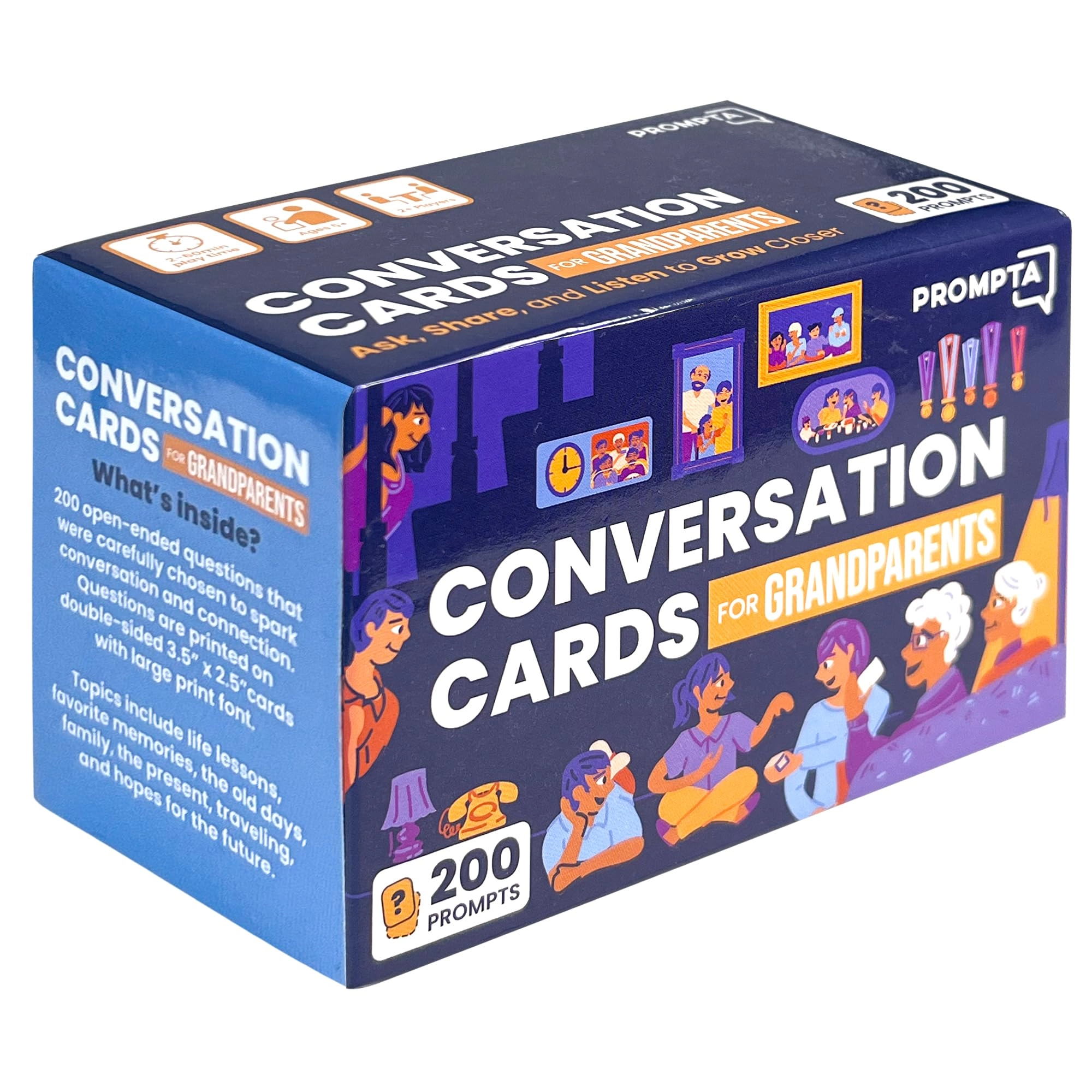 G Cards 200 Conversation Starters for Grandparents - English 12 years and up