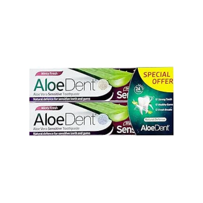 ALOE DENT Aloe Vera Sensitive Toothpaste Twin Pack