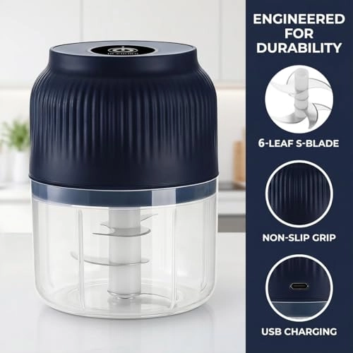 Electric Garlic Chopper - 350ML USB rechargeable