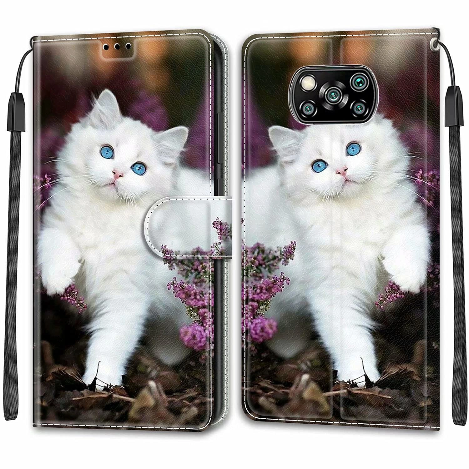 Wallet Case for Xiaomi POCO X3 NFC - Faux Leather, Thermoplastic Polyurethane