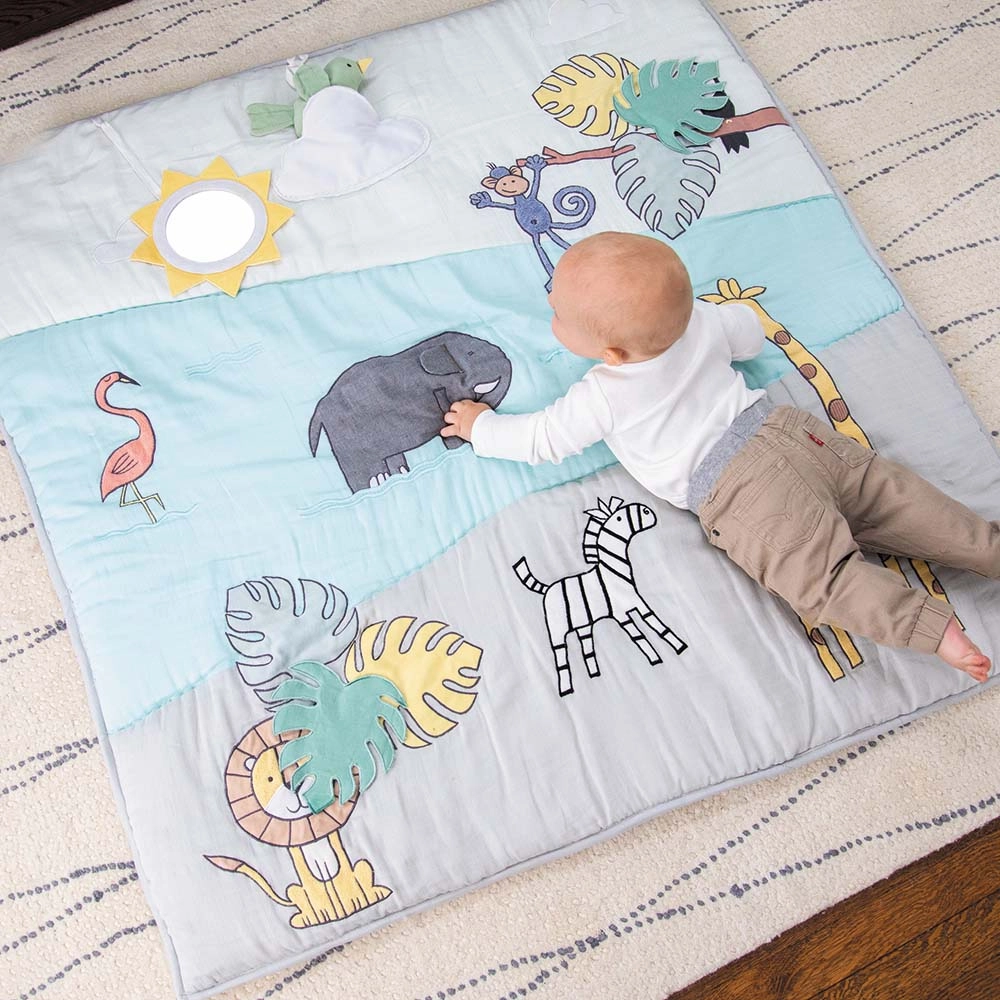 Baby Bonding Playmat - stylish jungle jam print 0 month & above