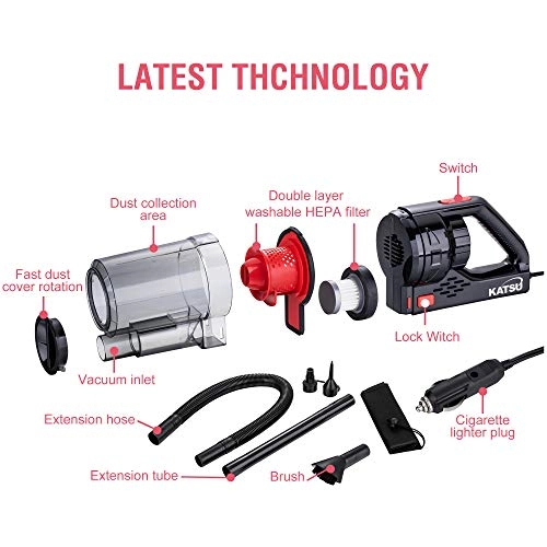 Car Vacuum Cleaner - 150W 7000PA Wet & Dry