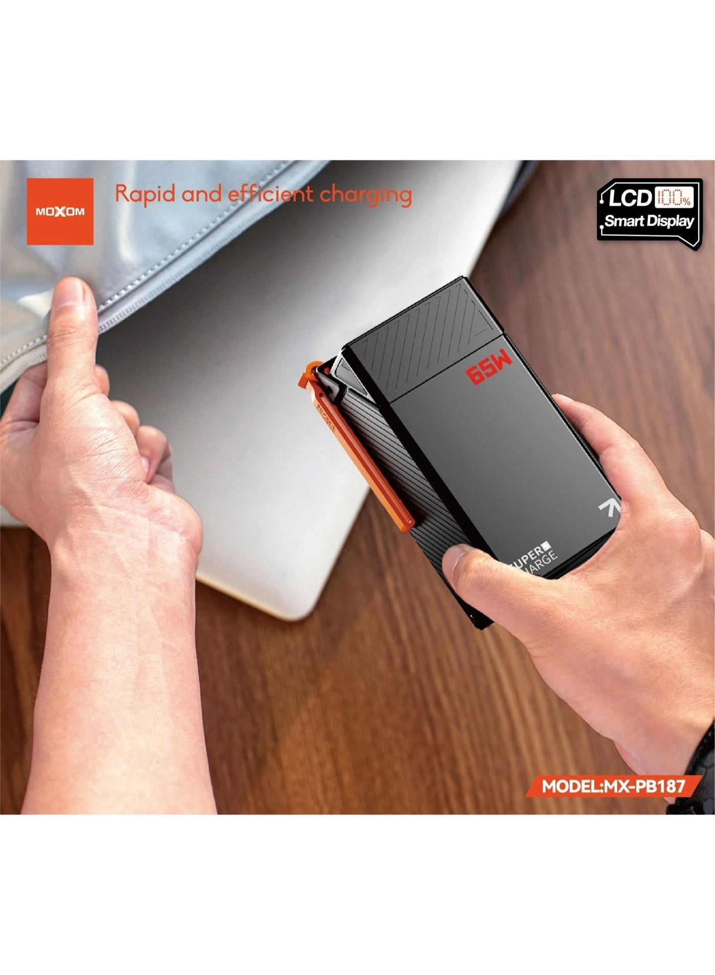 MX-PB187 - 50000mAh 65W Fast charging 3xUSB-A 1xUSB-C