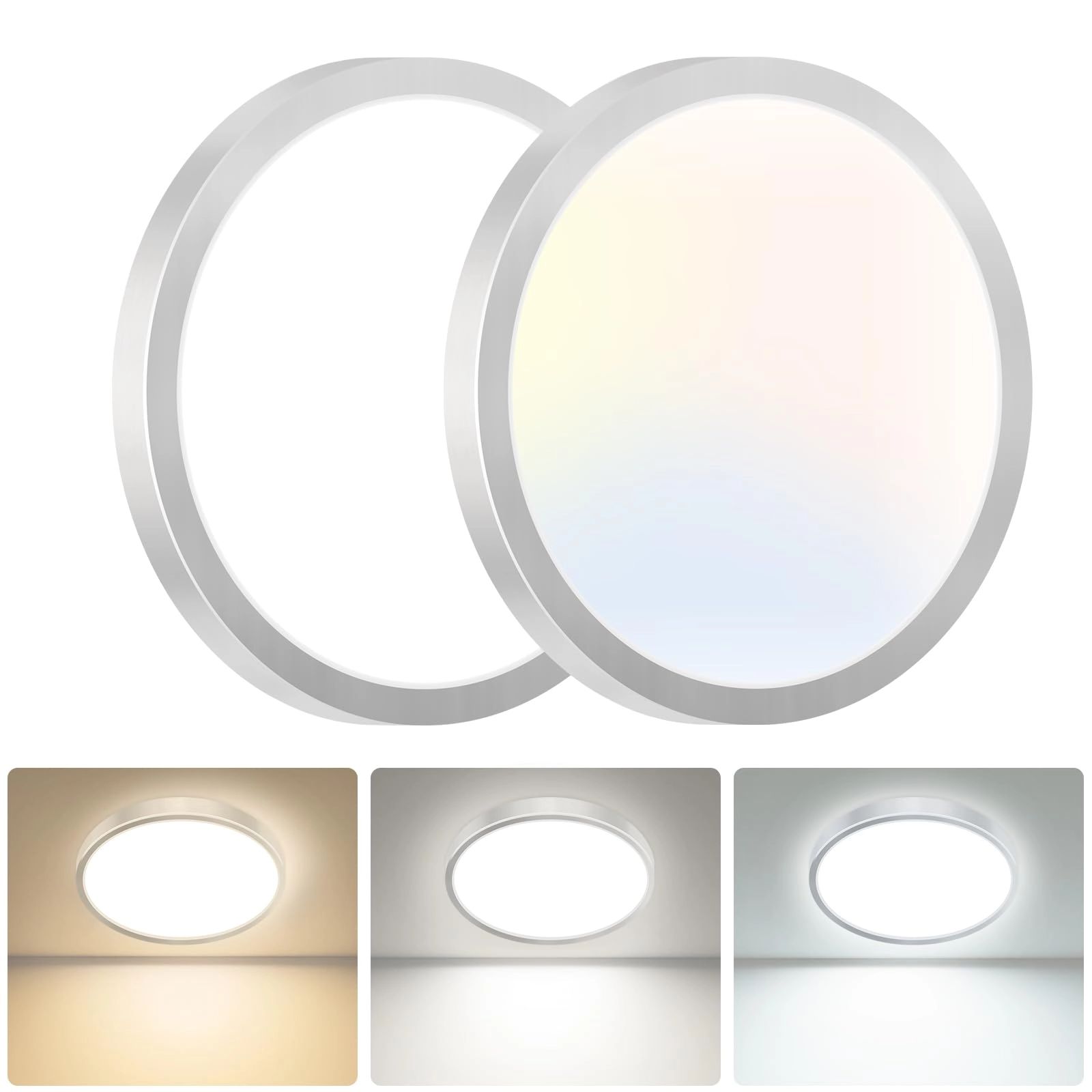 LED Ceiling Light - 3000K 4000K 6500K Pack