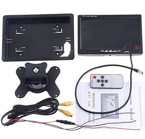 Foldable Car Monitor - 7 Inches + Car Backup Camera - Wireless Night Vision 800(H) x RGB x 480(V)