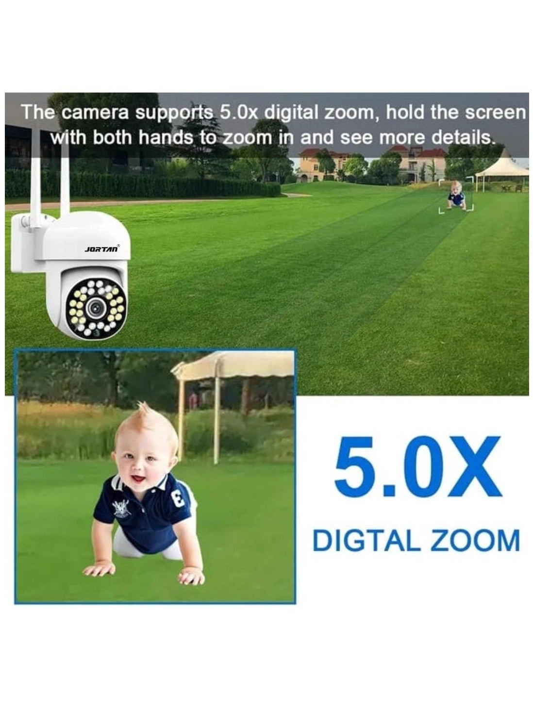 Indoor Outdoor Wi-Fi PTZ Camera 1080p