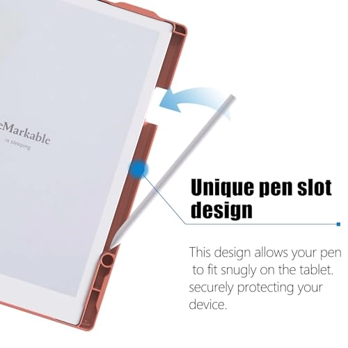 360 Rotating Folio Case with Built-in Pen Holder for Remarkable 2 10.3-inch (2020)