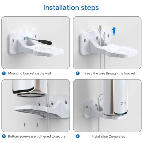 Orbi WiFi 7 Wall Mount - 2 Packs Orbi WiFi 7 Mesh Systems and Nighthawk WiFi 7 routers