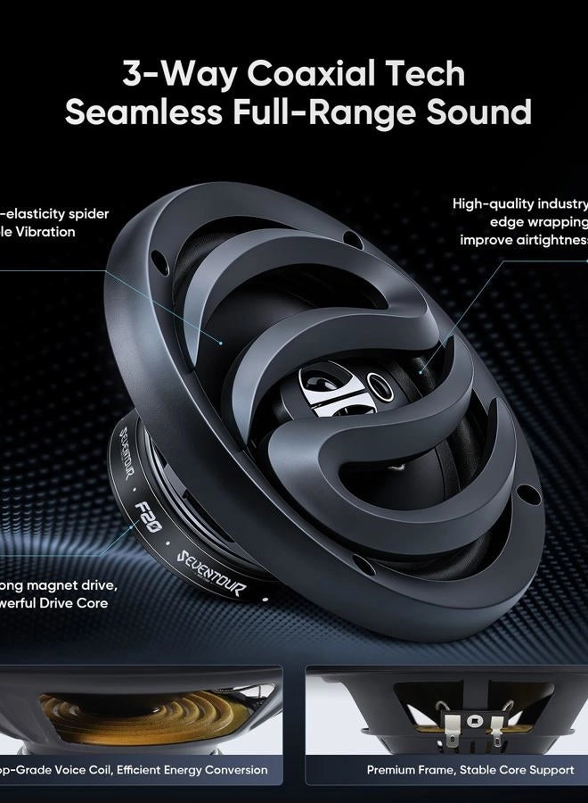 3-Way Car Door Speakers - 6.5"