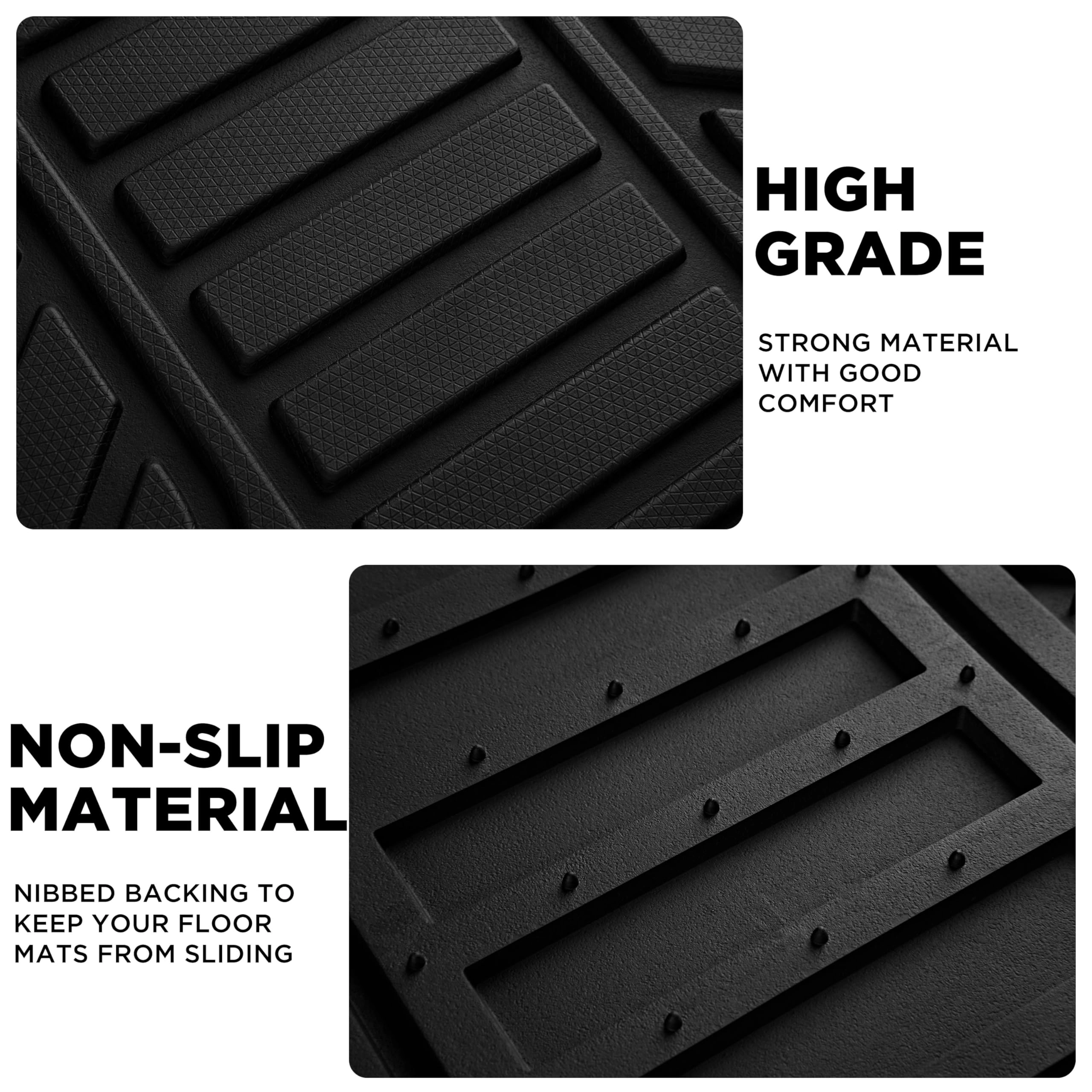 Heavy Duty Rubber Floor Mats - Pink Universal Fit