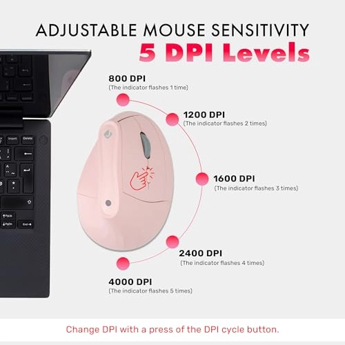 Vertical Ergonomic Mouse - Bluetooth