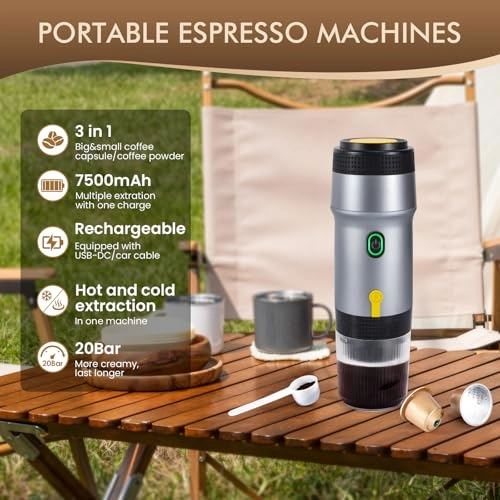 Electric Espresso Machine - ground coffee coffee capsules
