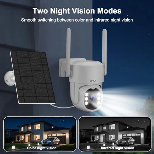 Solar Powered 4MP Outdoor Security Camera
