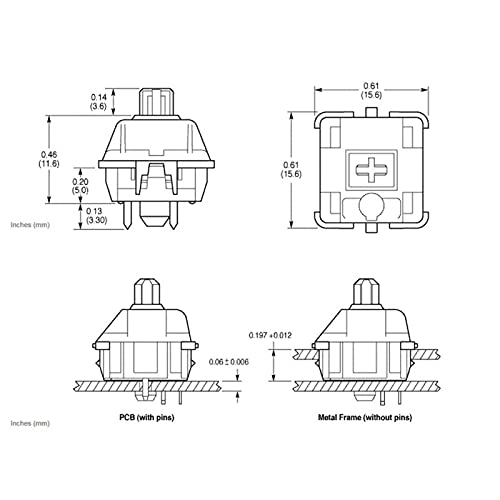 Keyboard Axis Button - 8Pcs/Set