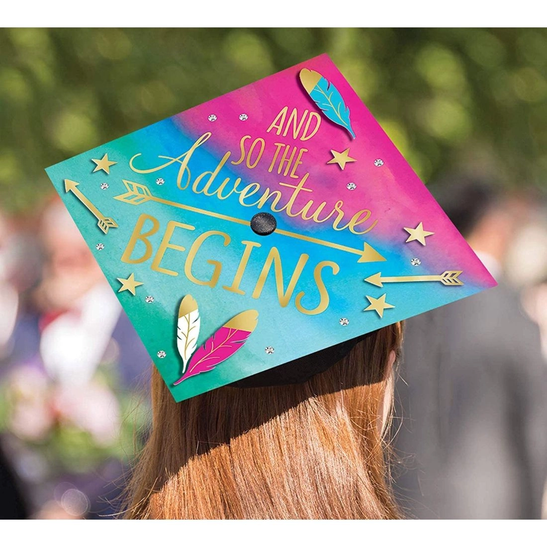 Party Zone Adventure Graduation Cap Decorating Kit