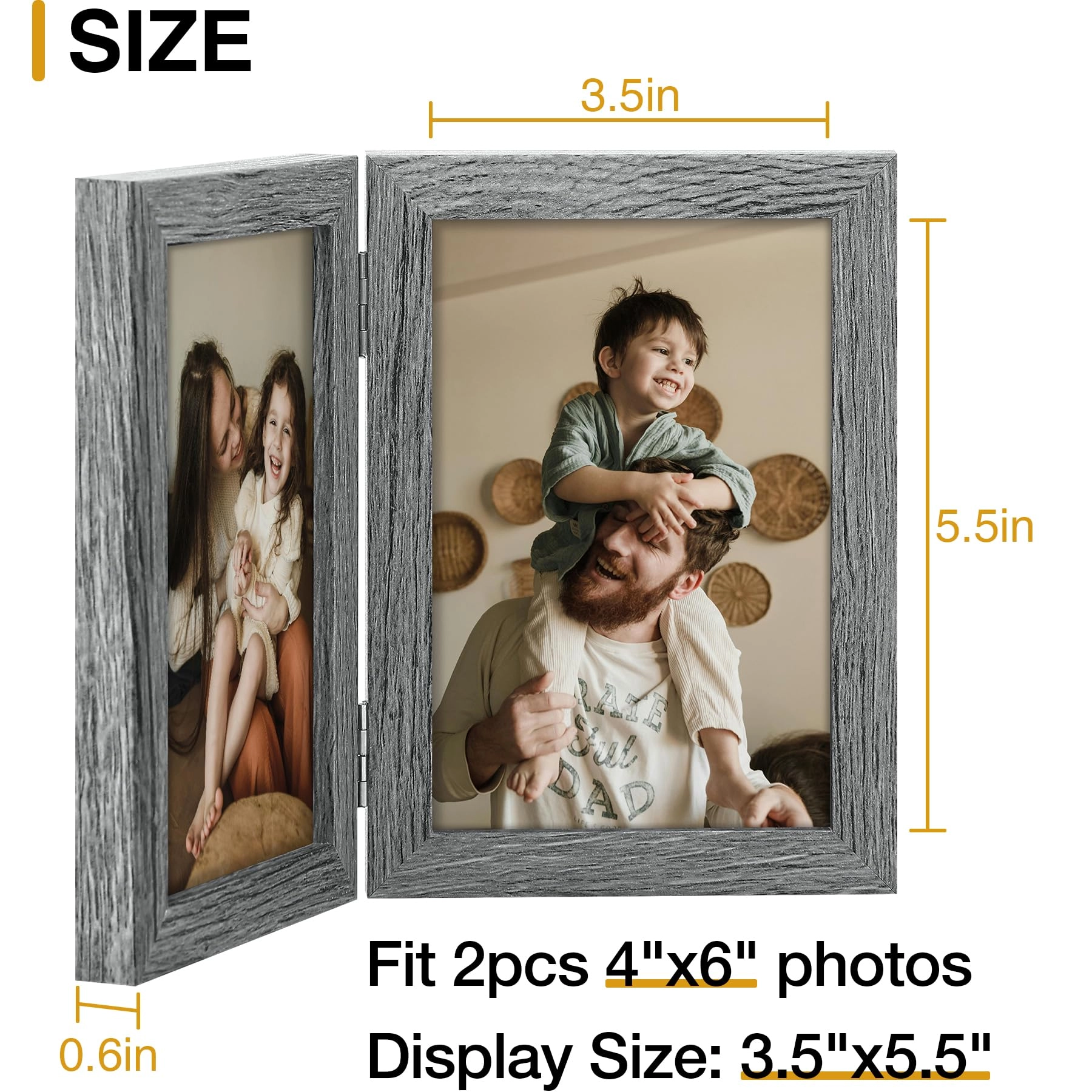 Double 6x4 Picture Frame