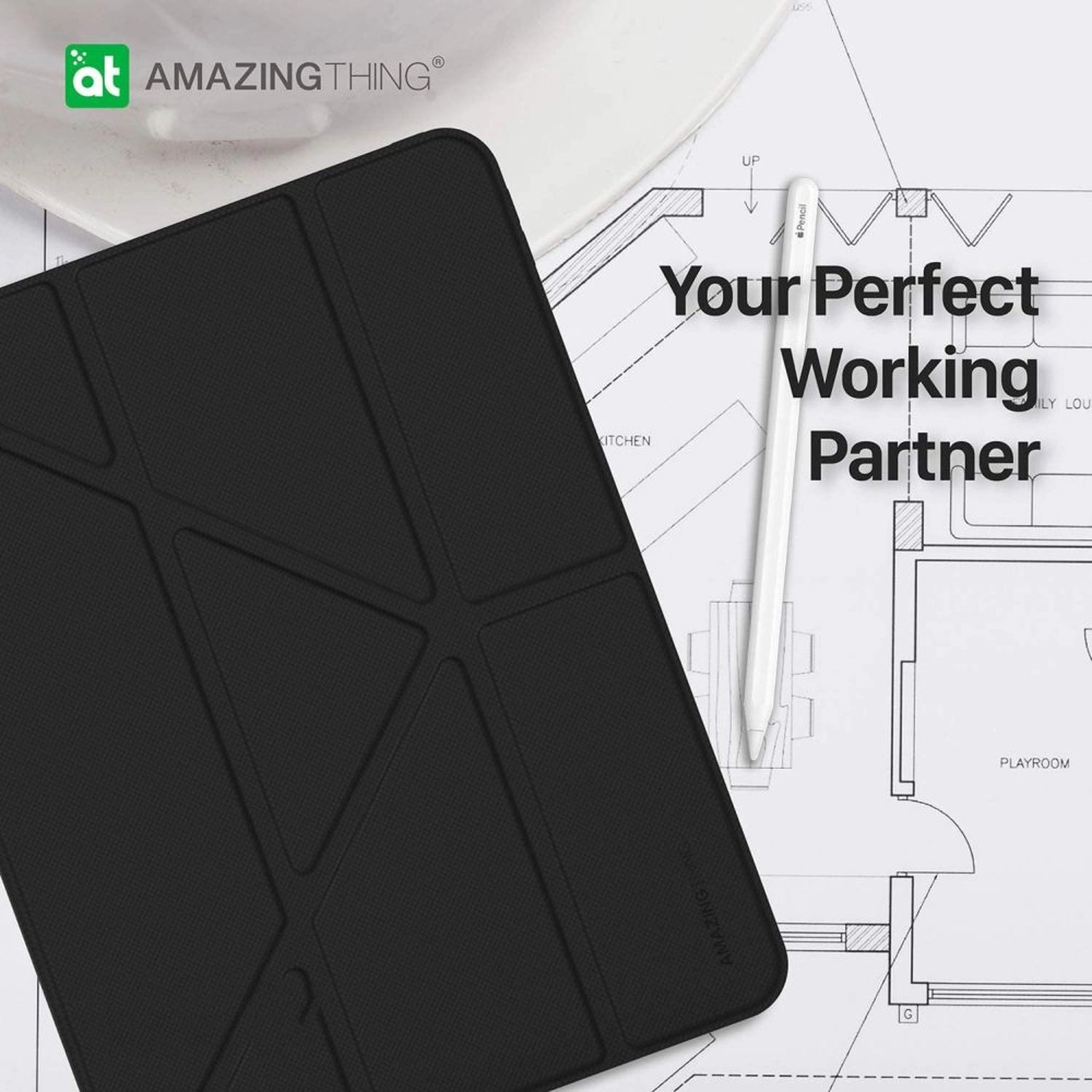 Folio Case with Screen Protector for iPad Pro 12.9-inch (2020)