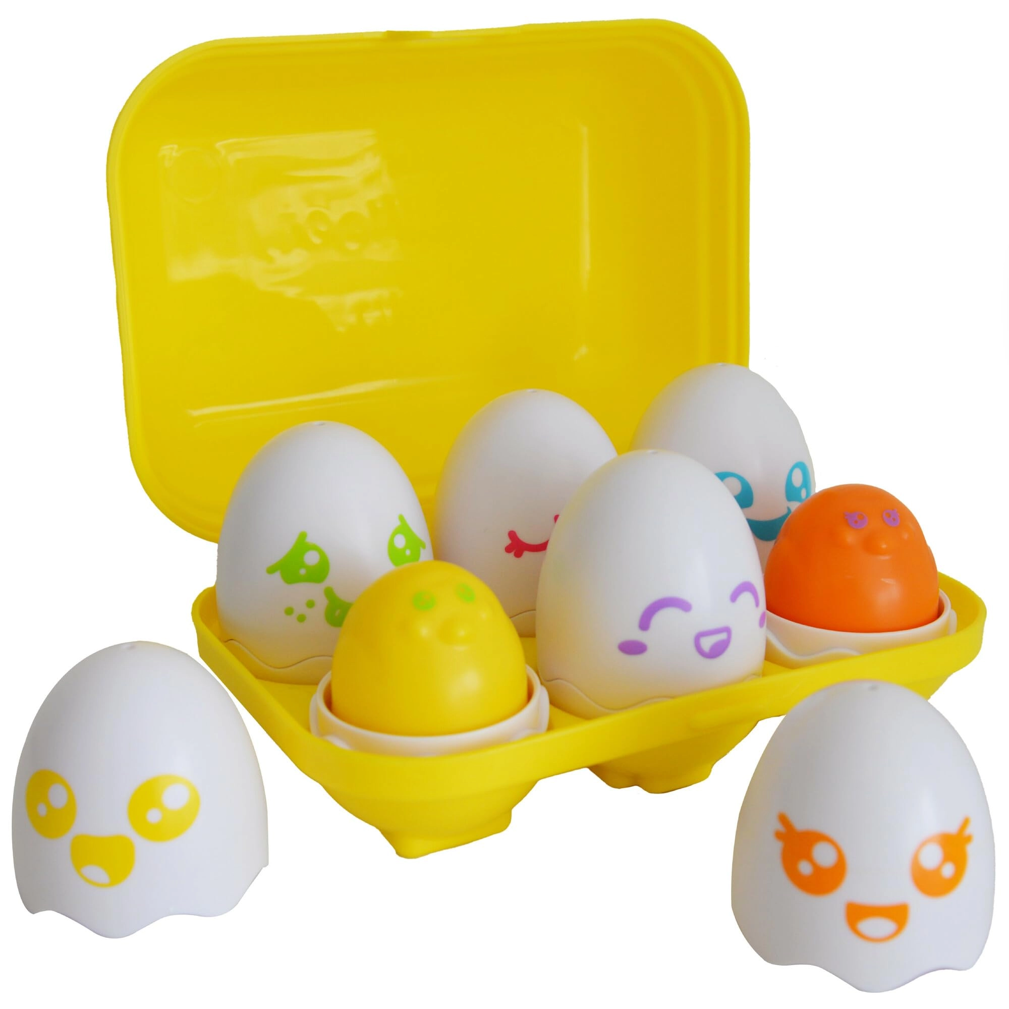 Tomy Hide & Squeak Eggs - 6-36 months 1 egg box and 6 eggs