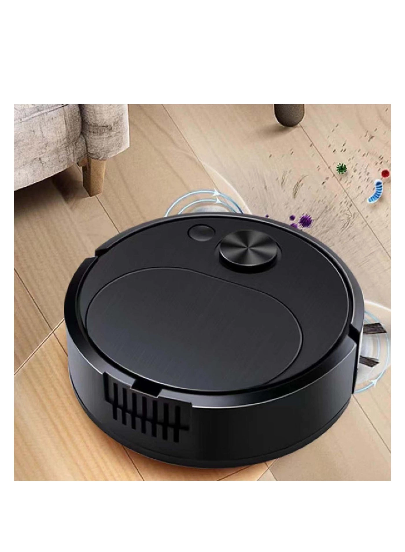 3-in-1 Robot Vacuum - With Mop Cordless USB Rechargeable