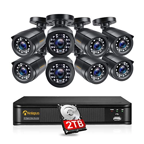 1080P Security Camera Set - 2TB 8CH