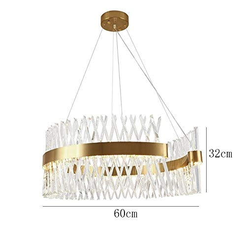 Crystal Chandelier - Golden white light