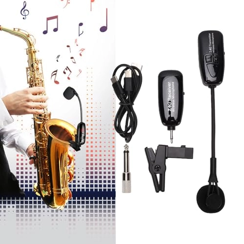 Saxophone Wireless Microphone System - 1 microphone 2.4G