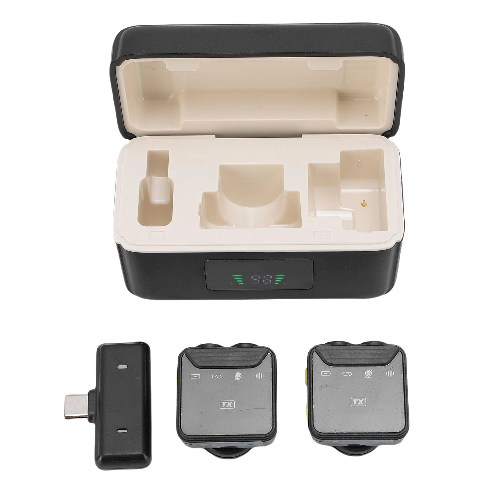 Alomejor Wireless Microphone - 2 x Microphones 2.4GHz