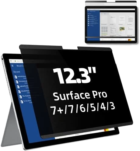 MZA STORES Privacy Screen Protector for Microsoft Surface Pro 7 Plus/7/6/5/4/3