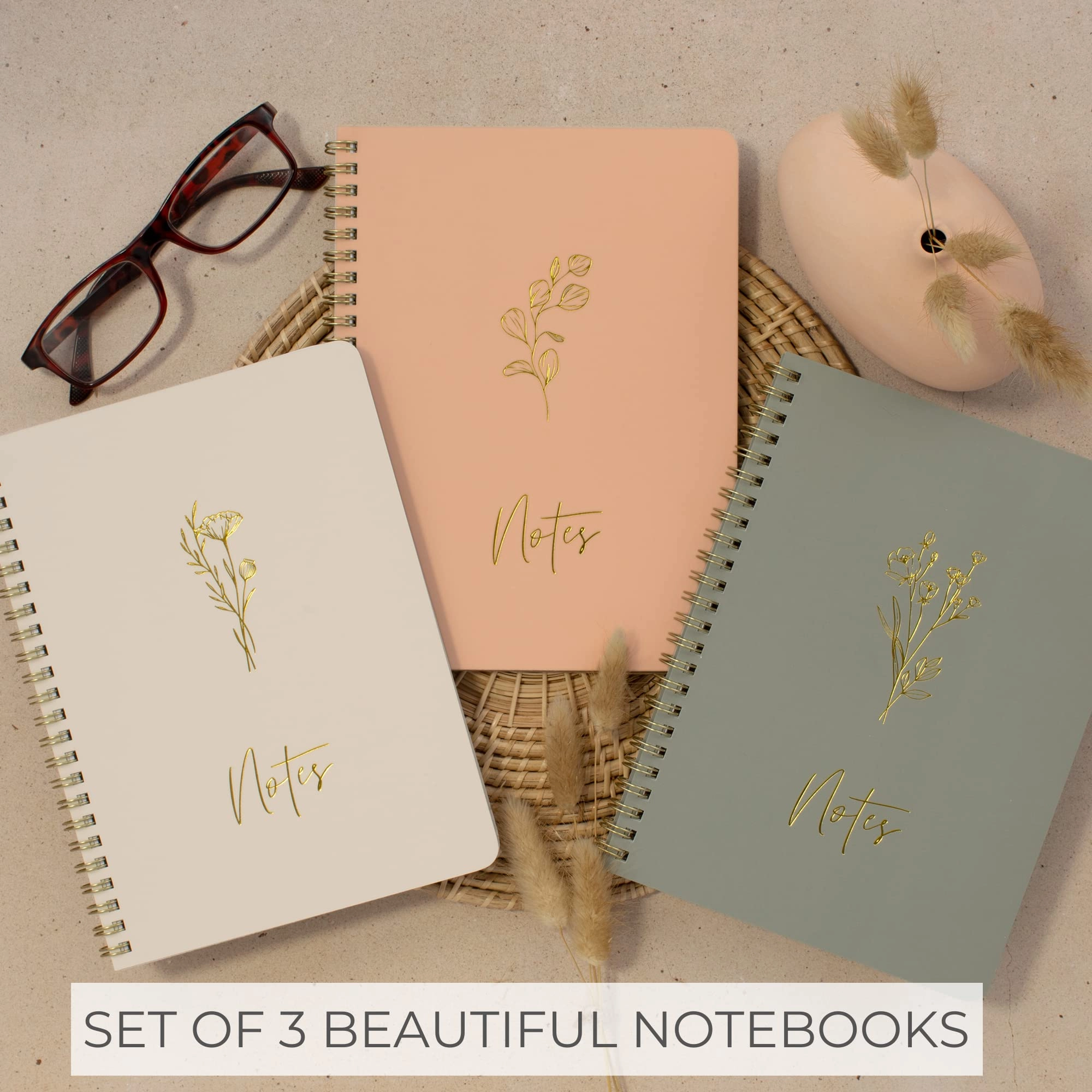 Aesthetic Spiral Notebook Large Spiral - Lined 100 Pages