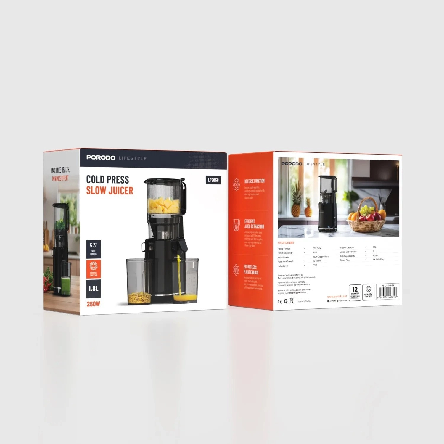 Lifestyle Slow Juicer - 250W 1.8L