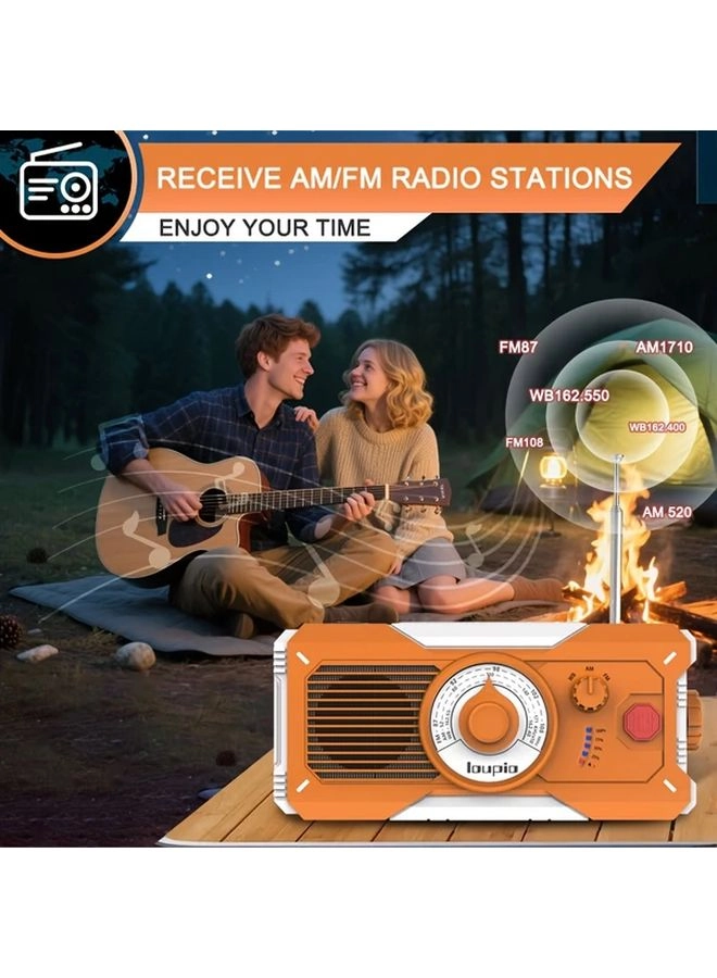 Hand Crank Emergency Radio - 5000mAh