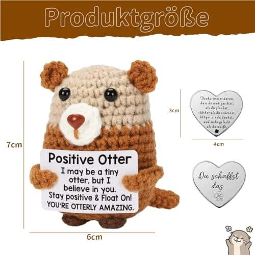 Positive Otter Pocket Hug 7 cm Knitted