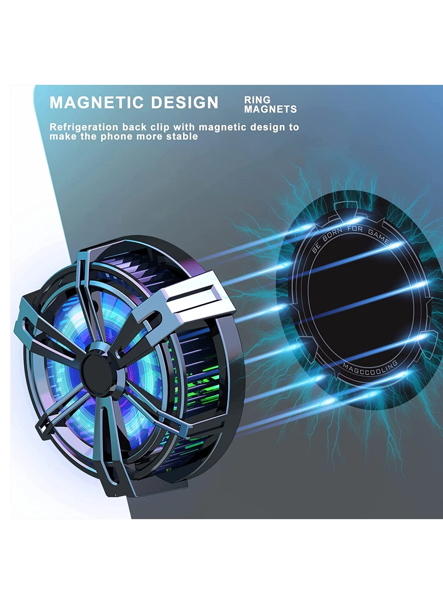 Mobile Phone Cooler - MagSafe Magnetic Cooling Fan