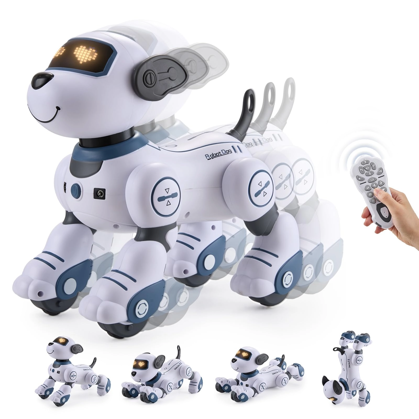 warmiehomy Robot Puppy - Voice Remote Control 17 Functions