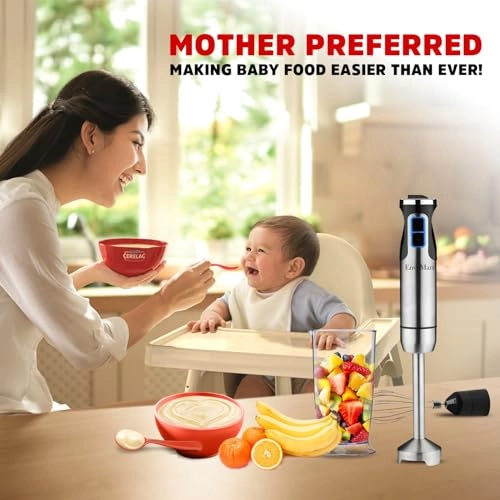 4-in-1 Hand Blender Set - 0.6L 800W