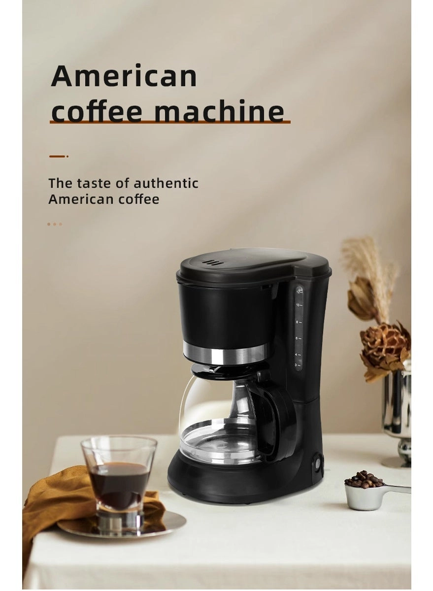 Drip coffee machine - borosilicate glass reusable filter drip-proof heat preservation