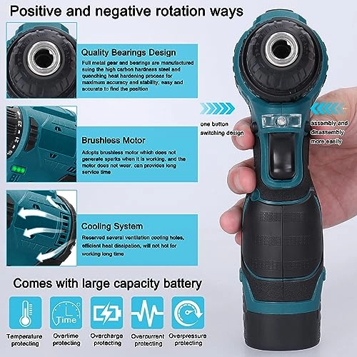 Cordless Driver Drill - 2000mAh
