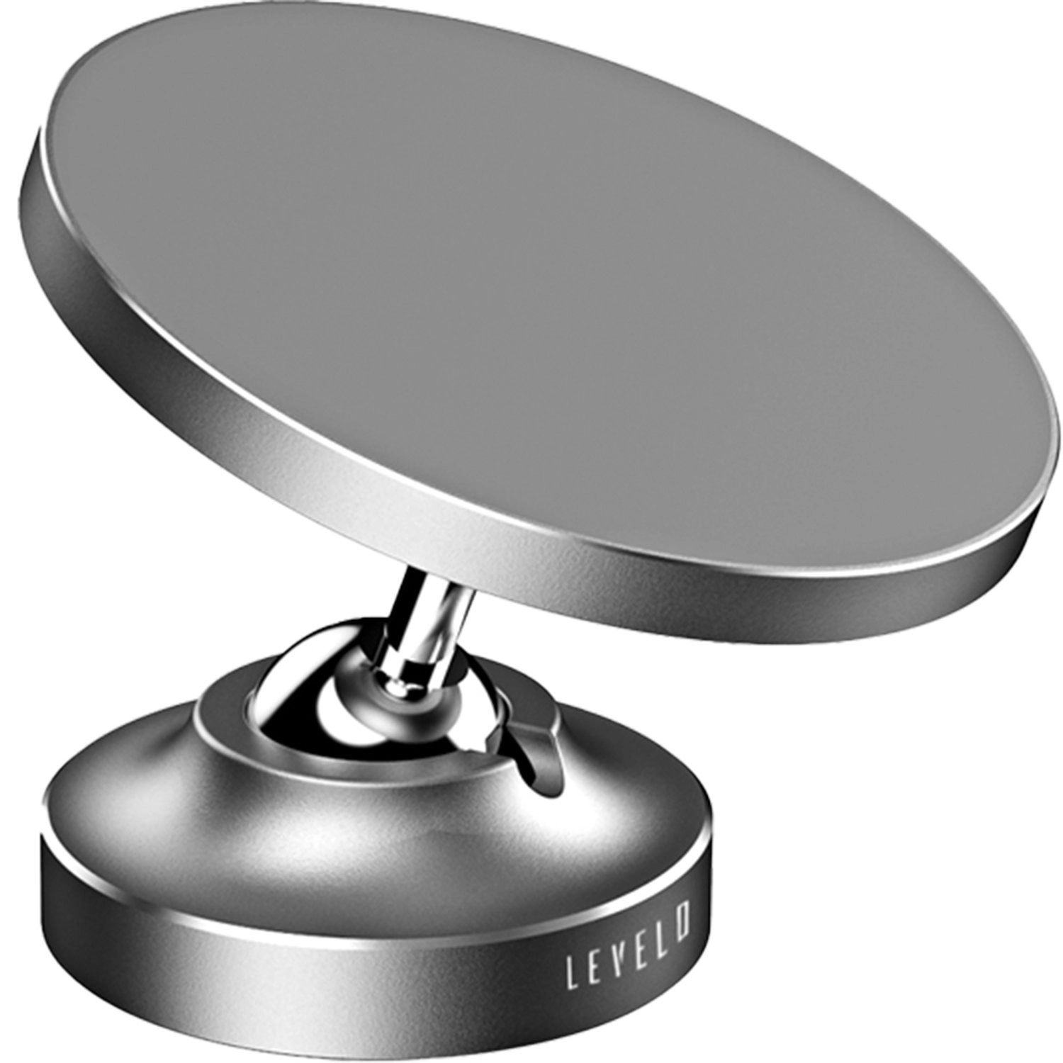 LEVELO Magnifica - Car Mount Holder 360 Degree Silver