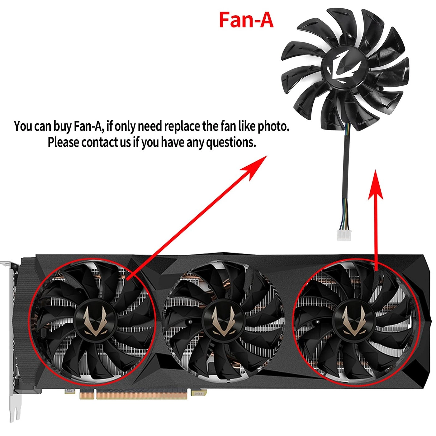 RTX 2080 Ti AMP - GPU Fan Replacement Full Set