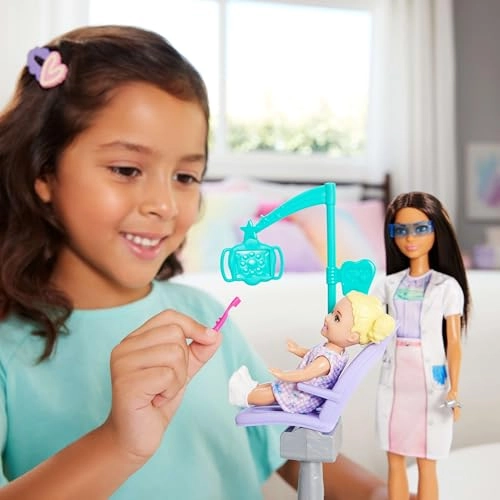 Barbie Dentist - Brunette Blue Dress Ages 3+