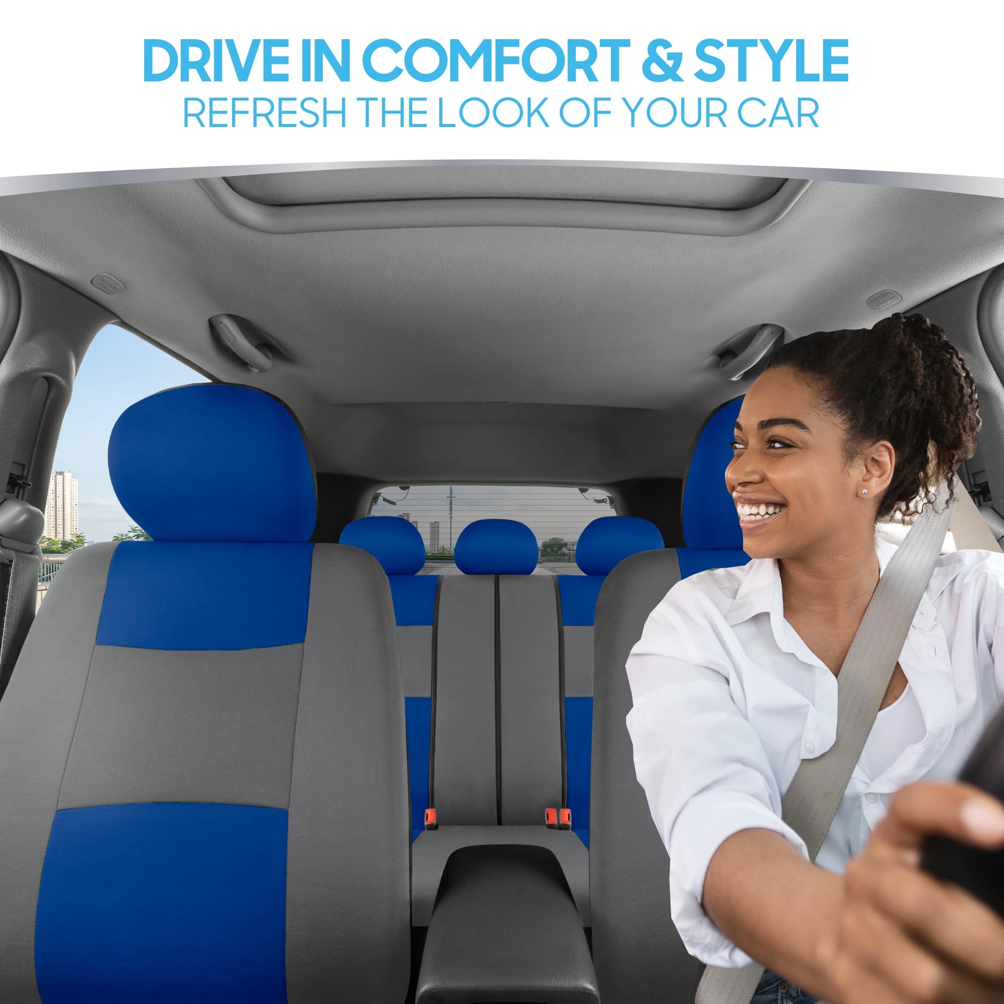 PolyPro Car Seat Covers - Solid Beige Universal Fit