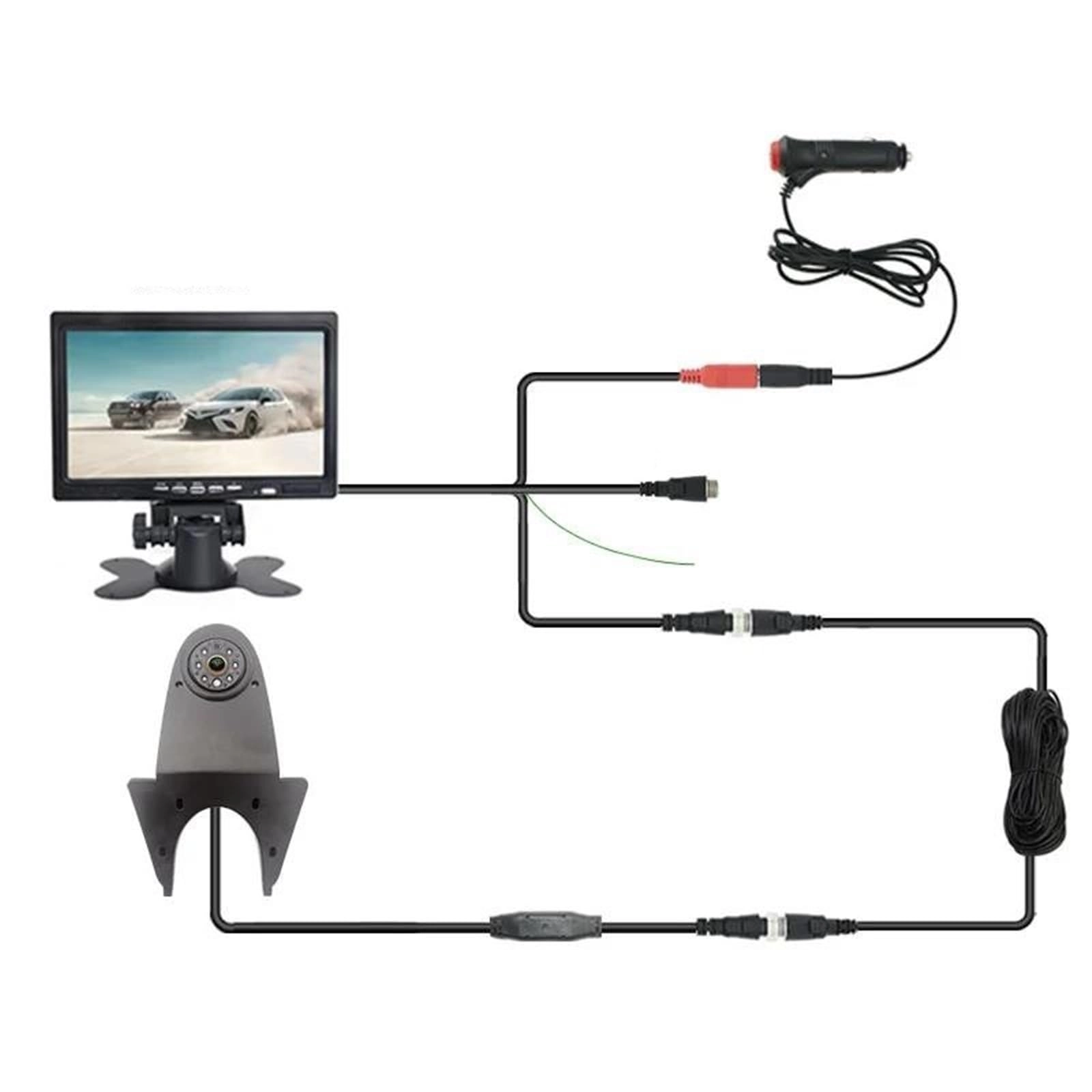 AHD 1080P Brake Light Reverse Camera - Night vision