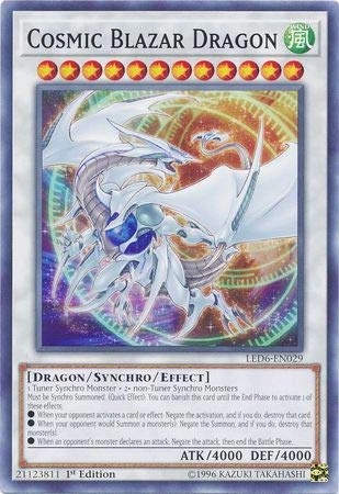 Yu-Gi-Oh! Cosmic Blazar Dragon LED6-EN029 - Common 1st Edition